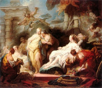 Psyche Showing Her Sisters Her Gifts from Cupid by Jean Honore Fragonard